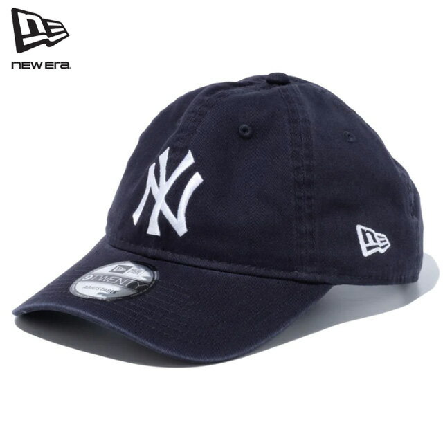 New Era® ニューエラ 9TWENTY New York Yankees 13562176 ウォッシュドコットン ニューヨーク・ヤンキース ネイビー × ホワイト 帽子 キャップ ストリート ユニセックス 男女兼用 サイズ調整可能 定番アイテム 野球 アメリカ 紺 NAVY 白 WHITE Washed 正規取扱店