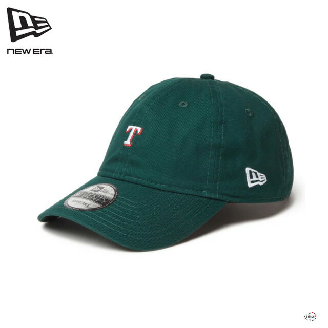 New Era® 9TWENTY MLB Buckle 14307627 テキサス・レンジャーズ ミニロゴ ダークグリーン 帽子 ユニセックス ニューエラ 正規取扱店のサムネイル
