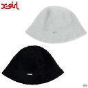 【SALE 40%OFF 定価7,150円】X-girl FEATHERYARN HAT 105234051004 フェザーヤーン ハット 帽子 バケハ 黒 灰...