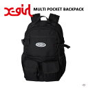 X-girl MULTI POCKET BACKPACK 105241053007 マルチポケットバックパック かばん バッグ リュックサック エックスガール 無地 ブランドロゴ ワンポイント コーデュラ 容量20L A4サイズ収納 ポケット 通学 通勤 ガールズ ストリート スポーツミックス XGIRL正規取扱店