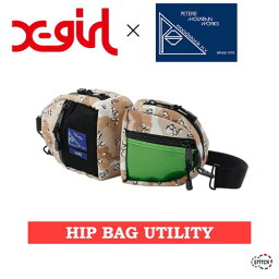 【SALE 20％OFF 定価9,900円】 X-girl×PMW HIP BAG UTILITY 05192004 ヒップバッグ ウエストバッグ ボディバッグ レディース エックスガール×ピーターズマウンテンワークス XGIRL正規販売店