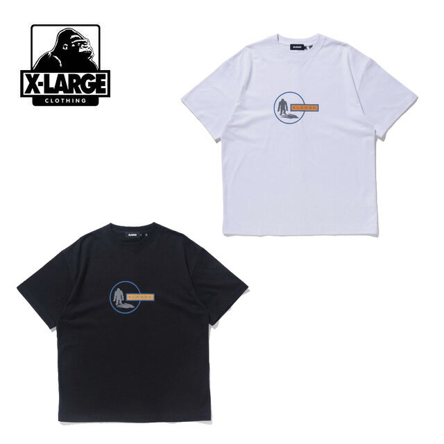 XLARGE UMA S/S TEE 101241011018 復刻グラフィック 半袖ティー プリントTシャツ 白 黒 ストリート シンプル ショートスリーブ エクストララージ X-LARGE正規取扱店