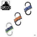 XLARGE GRAFITTI LOGO CARABINER 101241054012 グラフィティロゴカラビナ キーホルダー キーリング 便利 プレゼント オレンジ グリーン 緑 ブルー 青 ブランド 個性的 男女兼用 男性 おそろい ブランドロゴ 小物 エクストララージ X-LARGE正規取扱店