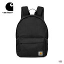 carhartt WIP カーハート ダブリューアイピー JAKE BACKPACK I031581 ジェイクバックパック リュックサック かばん コーデュラ ユニセックス 男女兼用 ブラック 黒 ワンポイント メッシュポケット付き 旅行 アウトドア 通学 通勤 カジュアル ストリート シンプル 正規取扱店(4)