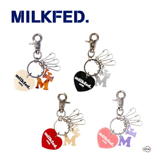 MILKFED. HEART MF KEY CHAIN 103214054007 ハートMFキーチェーン キーホルダー 雑貨 ブランド かわいい アクセサリー 小物 ミルクフェド 正規販売店