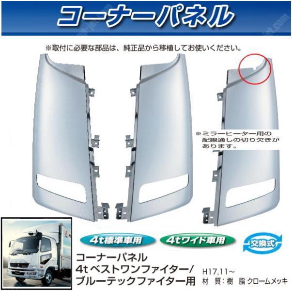 JET製コーナーパネルふそう4tベストワンファイター用R/L