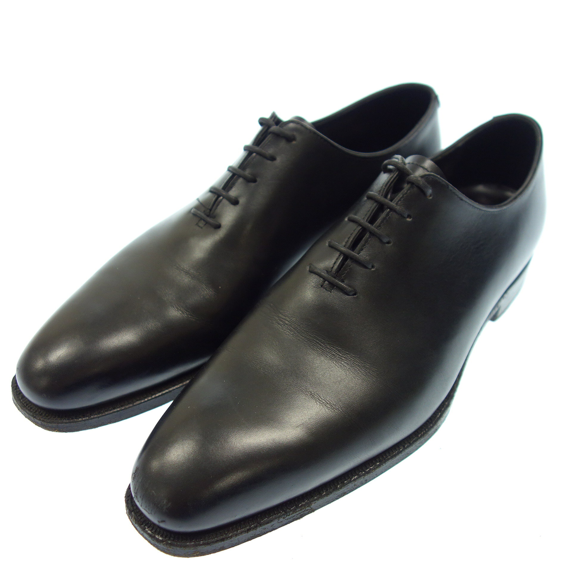 クロケット＆ジョーンズ レザーシューズ ホールカット メンズ 7 黒 HANOVER CROCKETT＆JONES【AFC48】【中古】販売済み