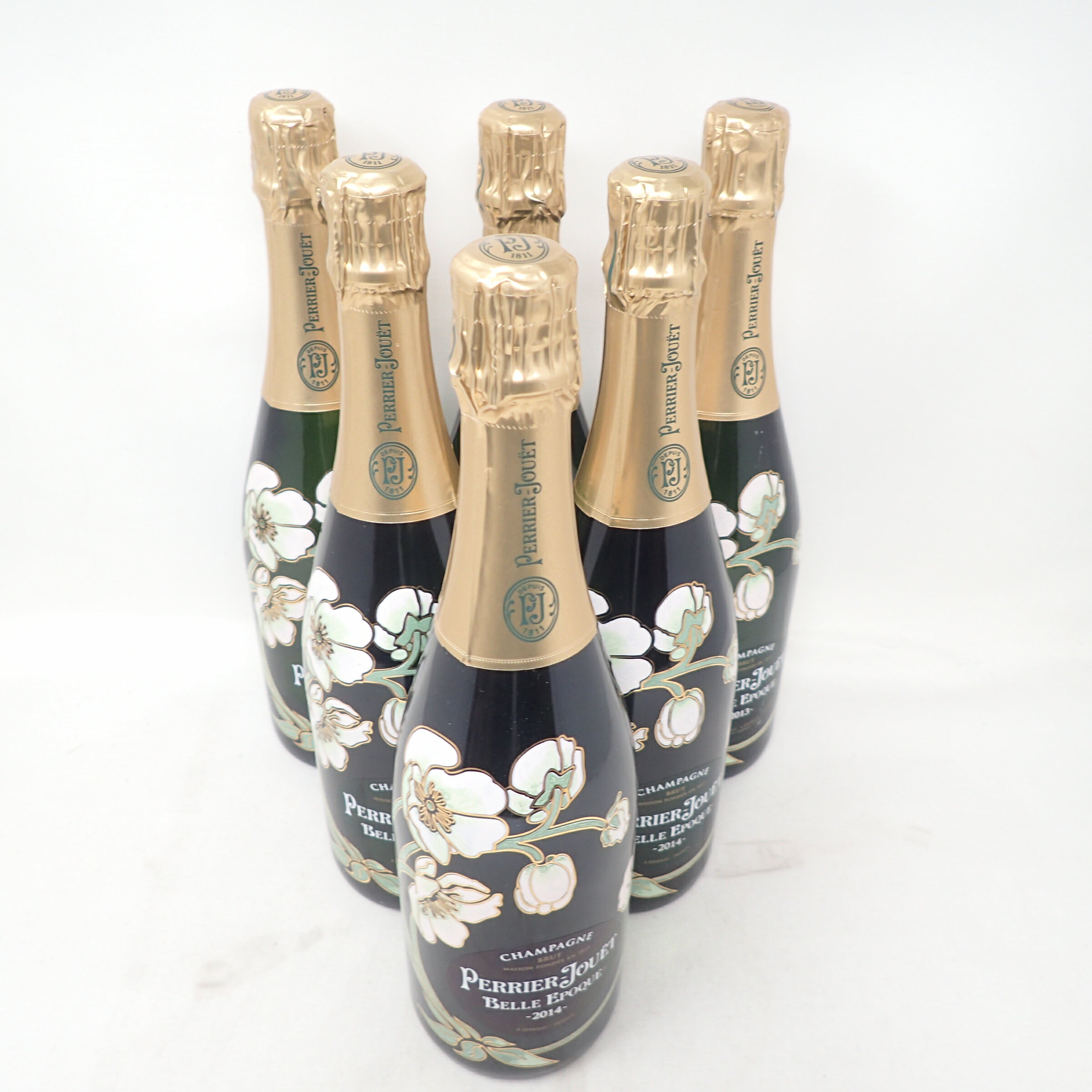 ペリエジュエ ベルエポック 白 2014 750ml PERRIER JOUET BELLE EPOQUE 6本セット 同梱不可【MA2】【中古】