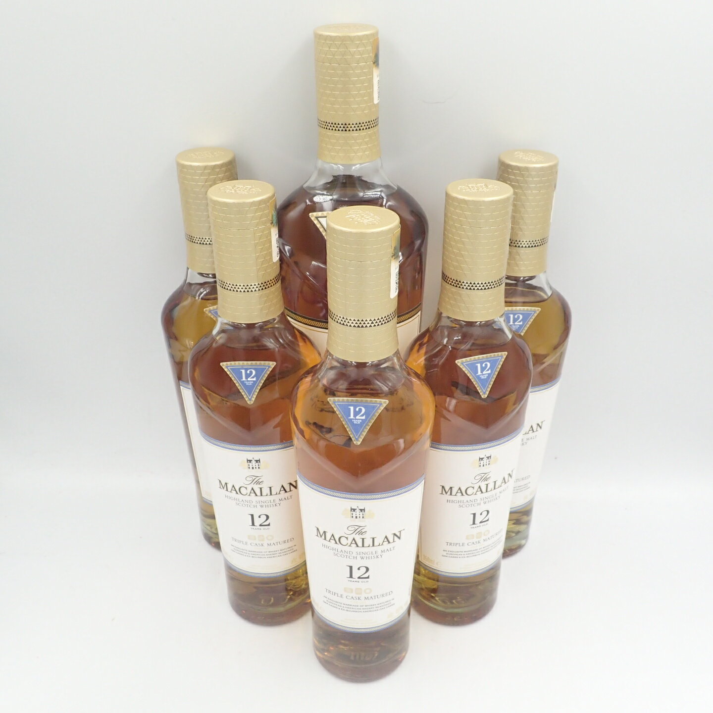 マッカラン 12年 シェリーオークカスク 700ml 1本＋トリプルカスク 350ml The MACALLAN 5本セット【7F】【中古】