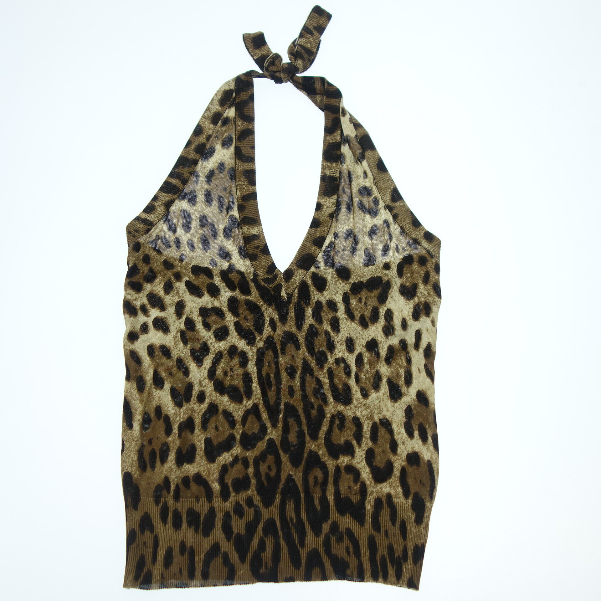 ドルチェ&ガッバーナ トップス ヒョウ柄 シルク レディース ブラウン DOLCE&GABBANA【AFB26】【中古】のサムネイル