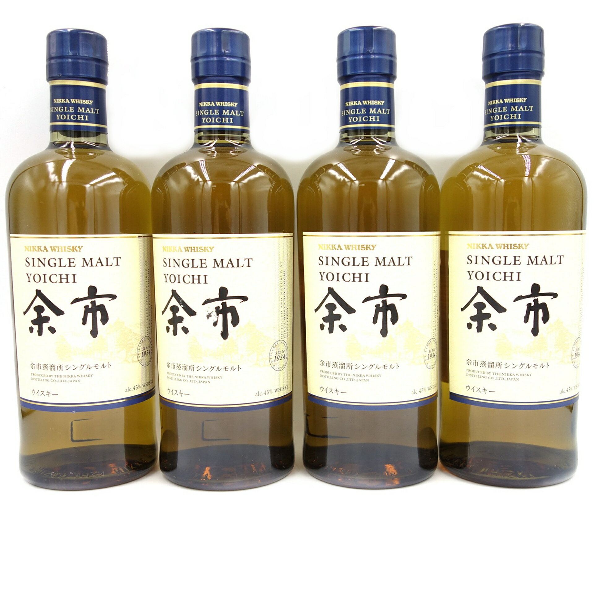 【東京都限定】ニッカ 余市 シングル 4本セット 700ml 45%【7F】【中古】