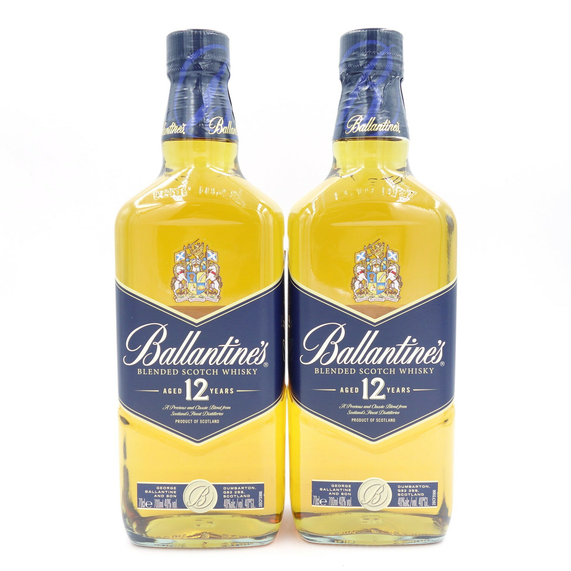 バランタイン 12年 700ml 40% 2本セット Ballantine's【C1】【中古】