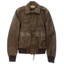 ディースクエアード レザージャケット TYPE A-2 メンズ ブラウン 42 DSQUARED2【AFG1】【中古】