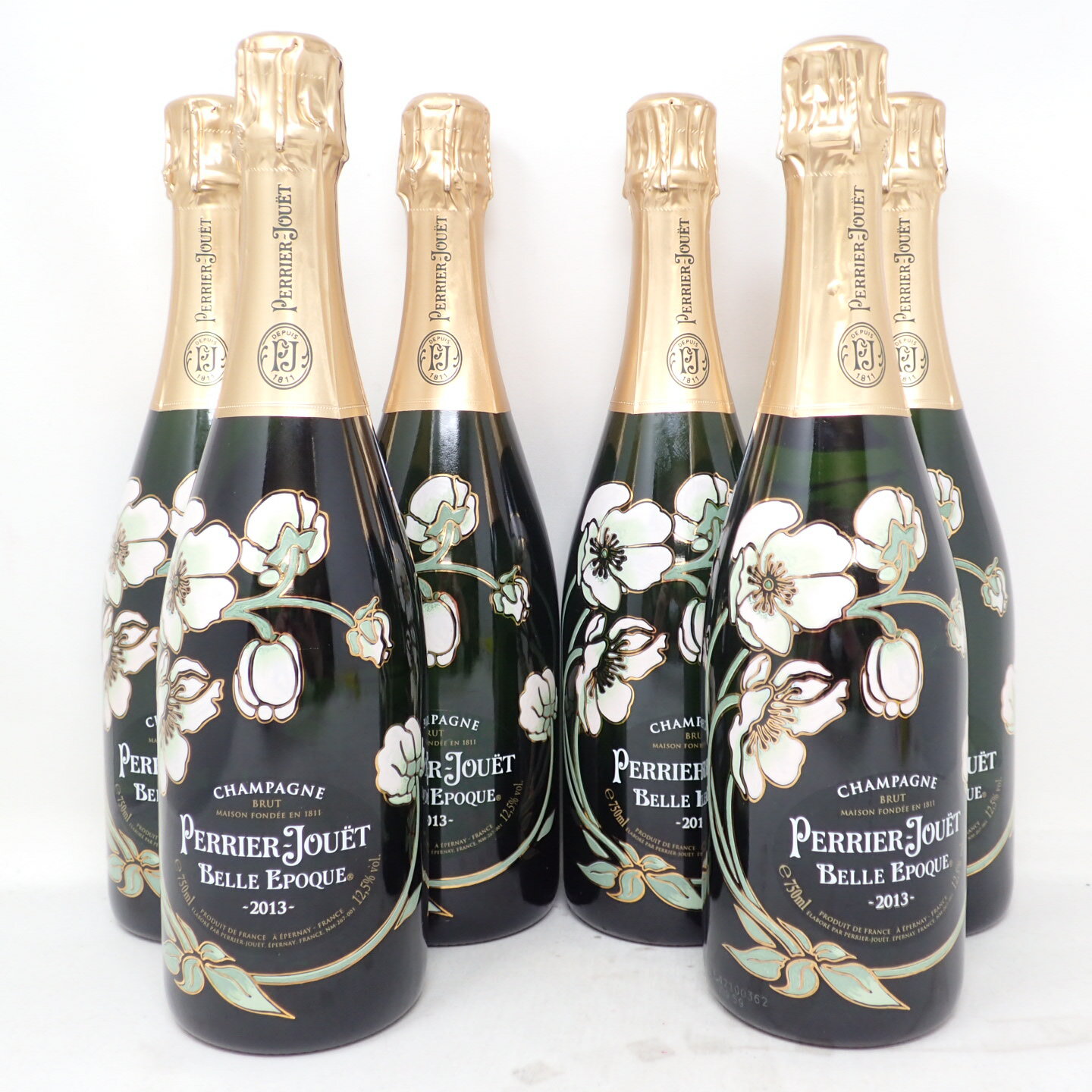 【未開栓】ペリエジュエ ベルエポック 白 2013 750ml PERRIER JOUET BELLE EPOQUE 6本セット 同梱不可 【MTM3】【中古】