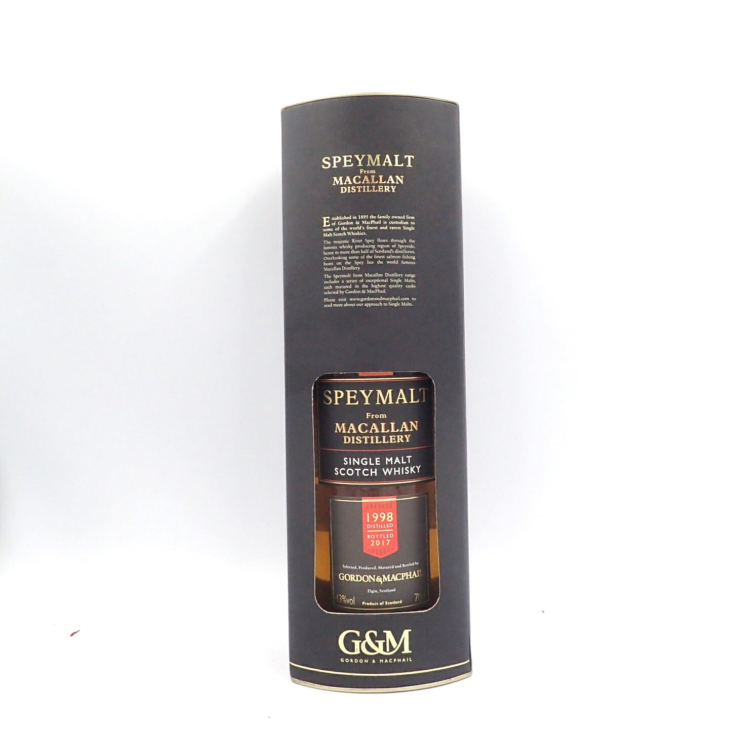ゴードンマクファイル スペイモルト フロム マッカラン 1998-2017 700ml 41% GORDON&MACPHAIL 箱付【P】【中古】販売済み