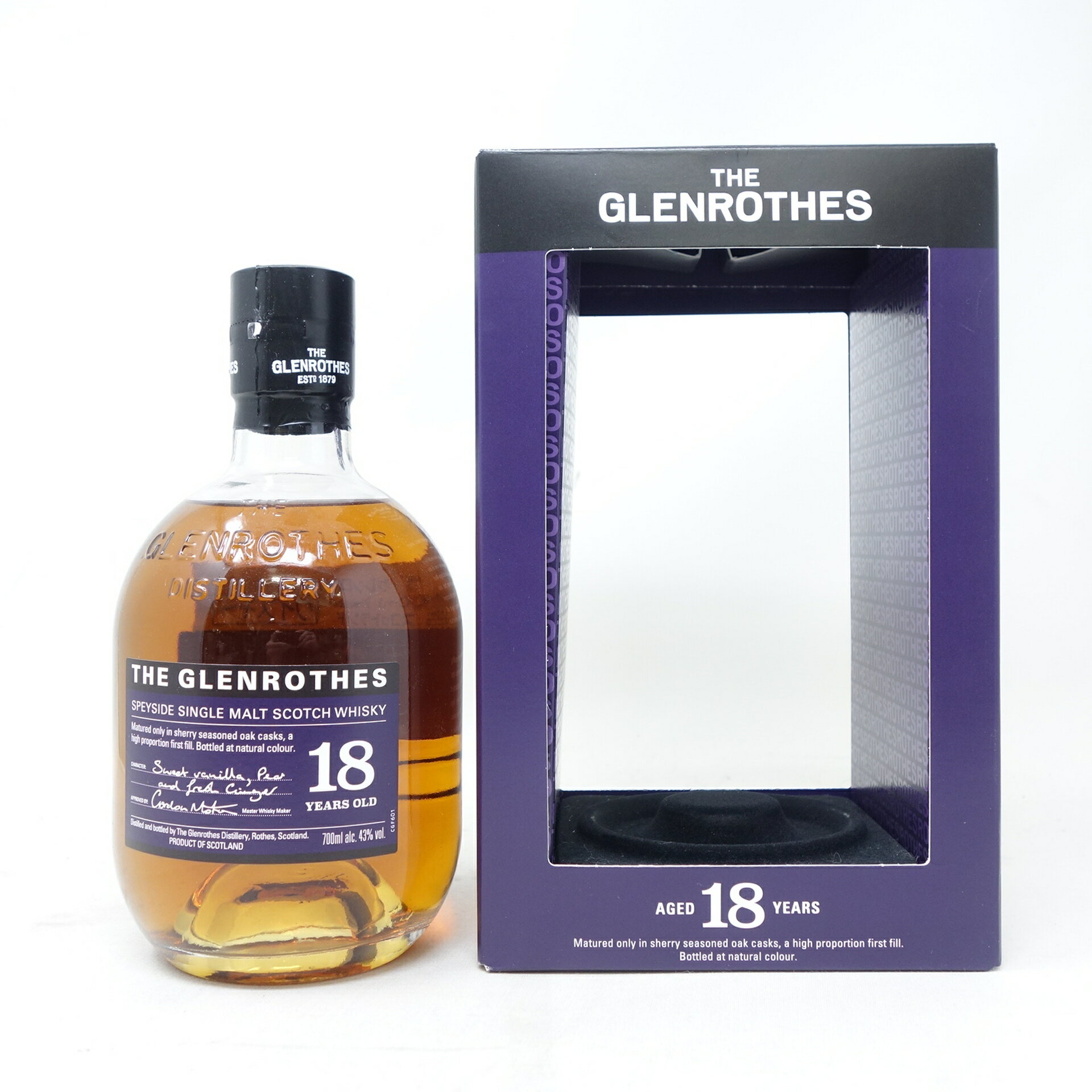 ザ グレンロセス 18年 700ml 43% THE GLENROTHES 箱付【Q1】【中古】