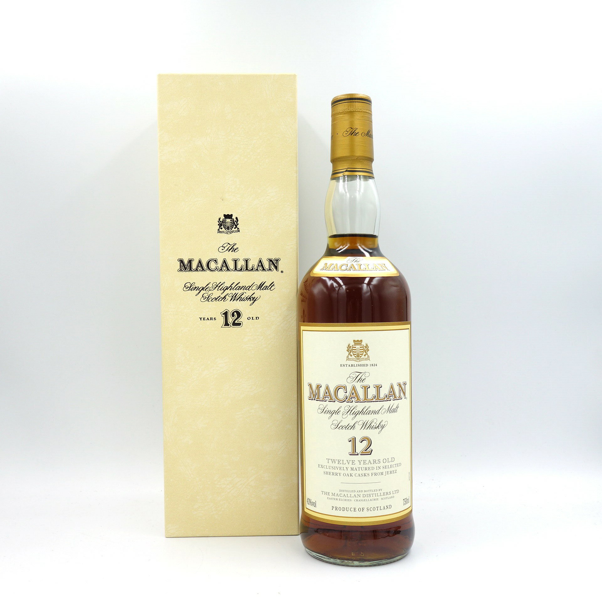 ザ マッカラン 12年 旧ボトル マチュアード イン シェリーウッド 750ml The MACALLAN【V1】【中古】