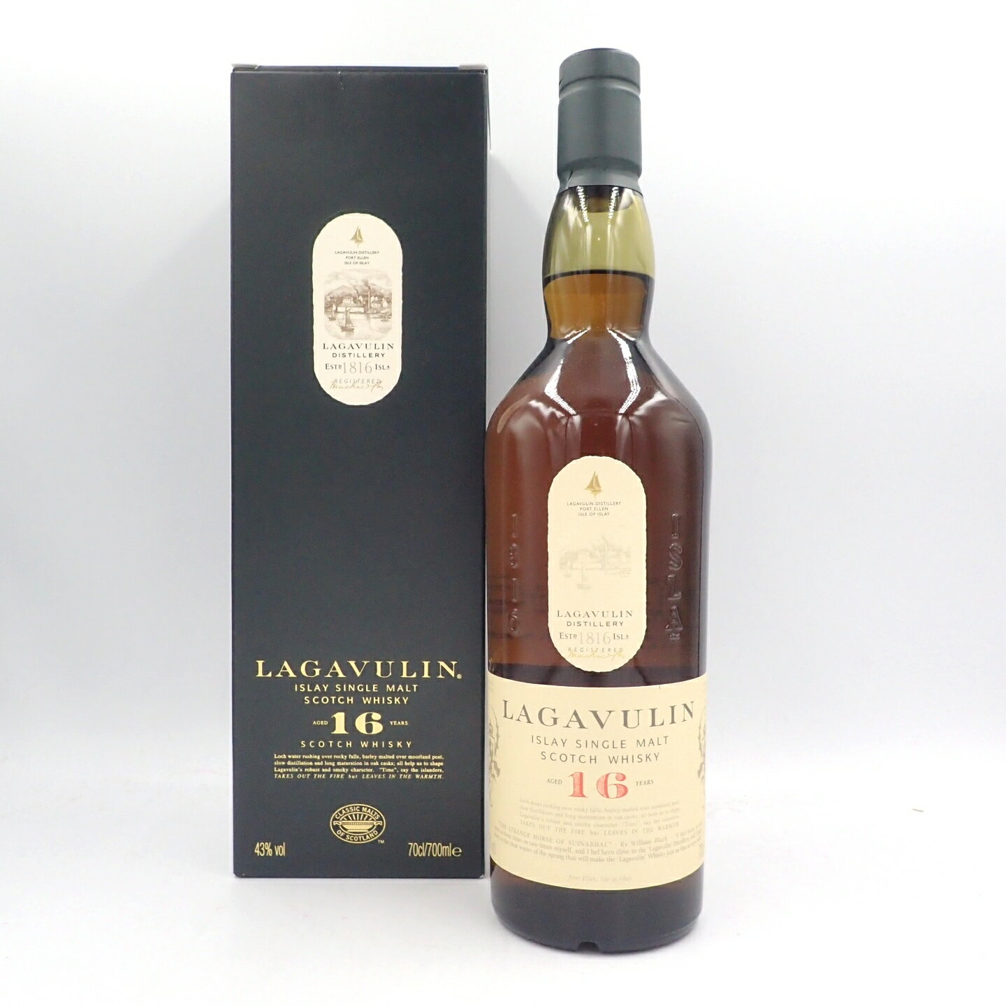 ラガヴーリン 16年 シングルモルト ウイスキー 700ml 43% LAGAVULIN【E2】【中古】
