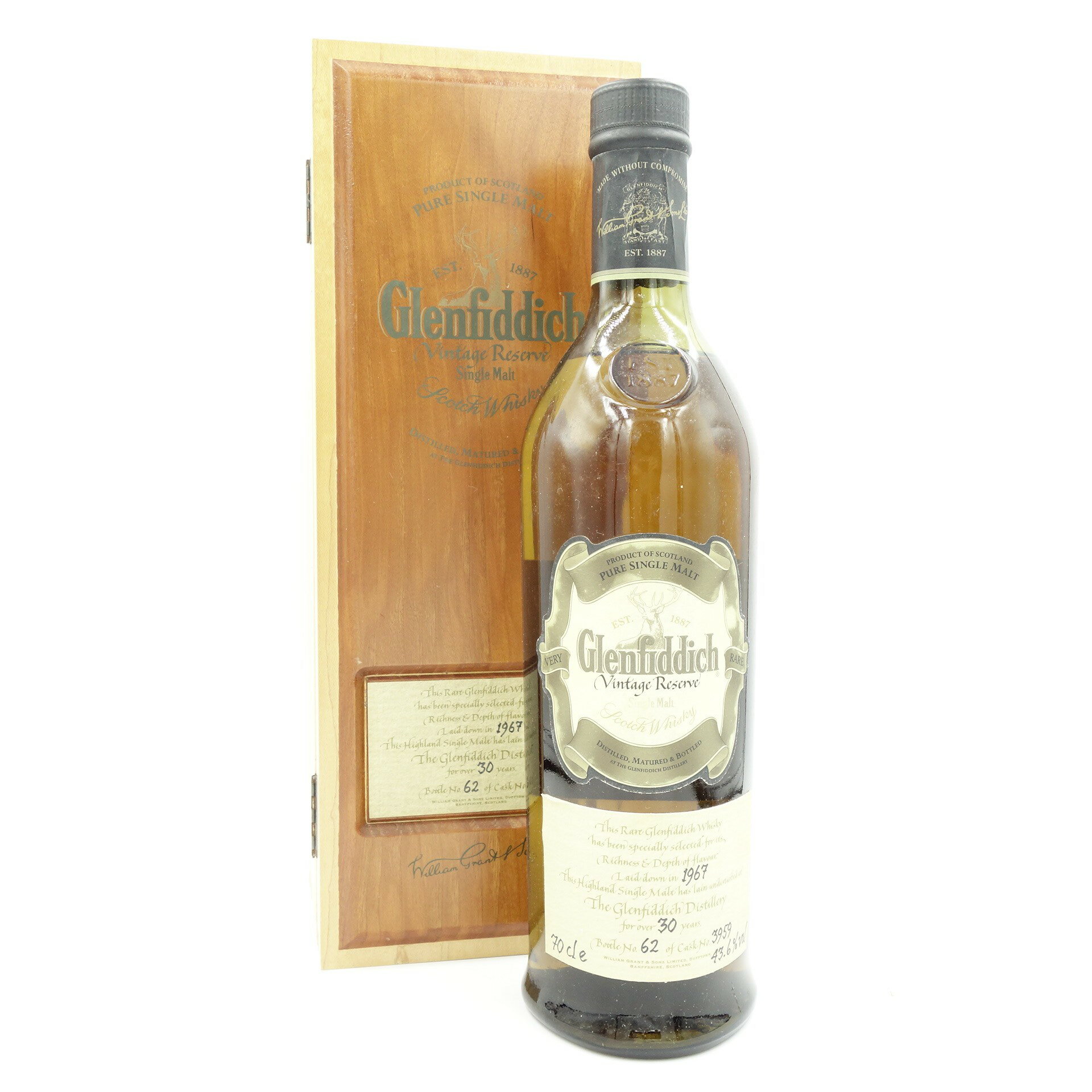 グレンフィディック ヴィンテージ リザーブ 30年 700ml 43.6% Glenfiddich【K1】【中古】販売済み