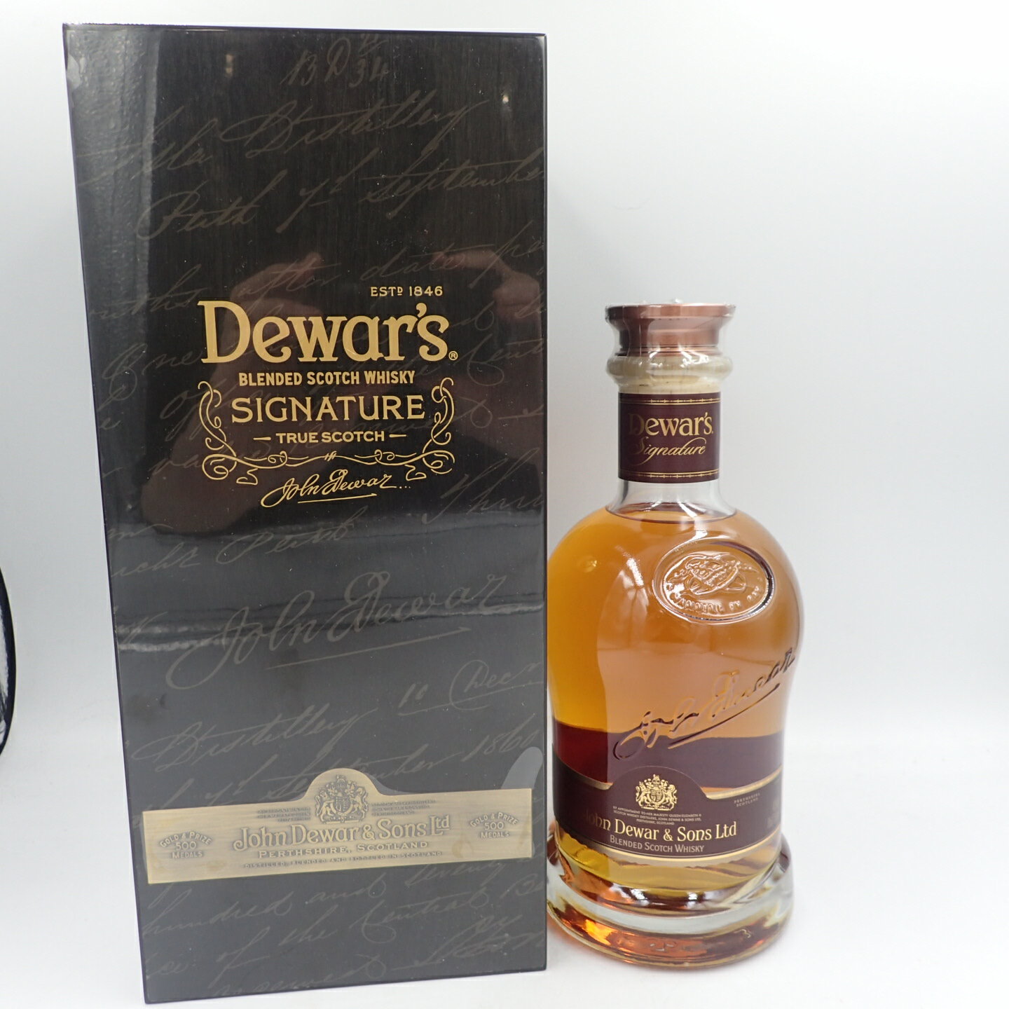 デュワーズ シグネチャー ウイスキー 750ml 40% 箱 Dewar's【N】【中古】