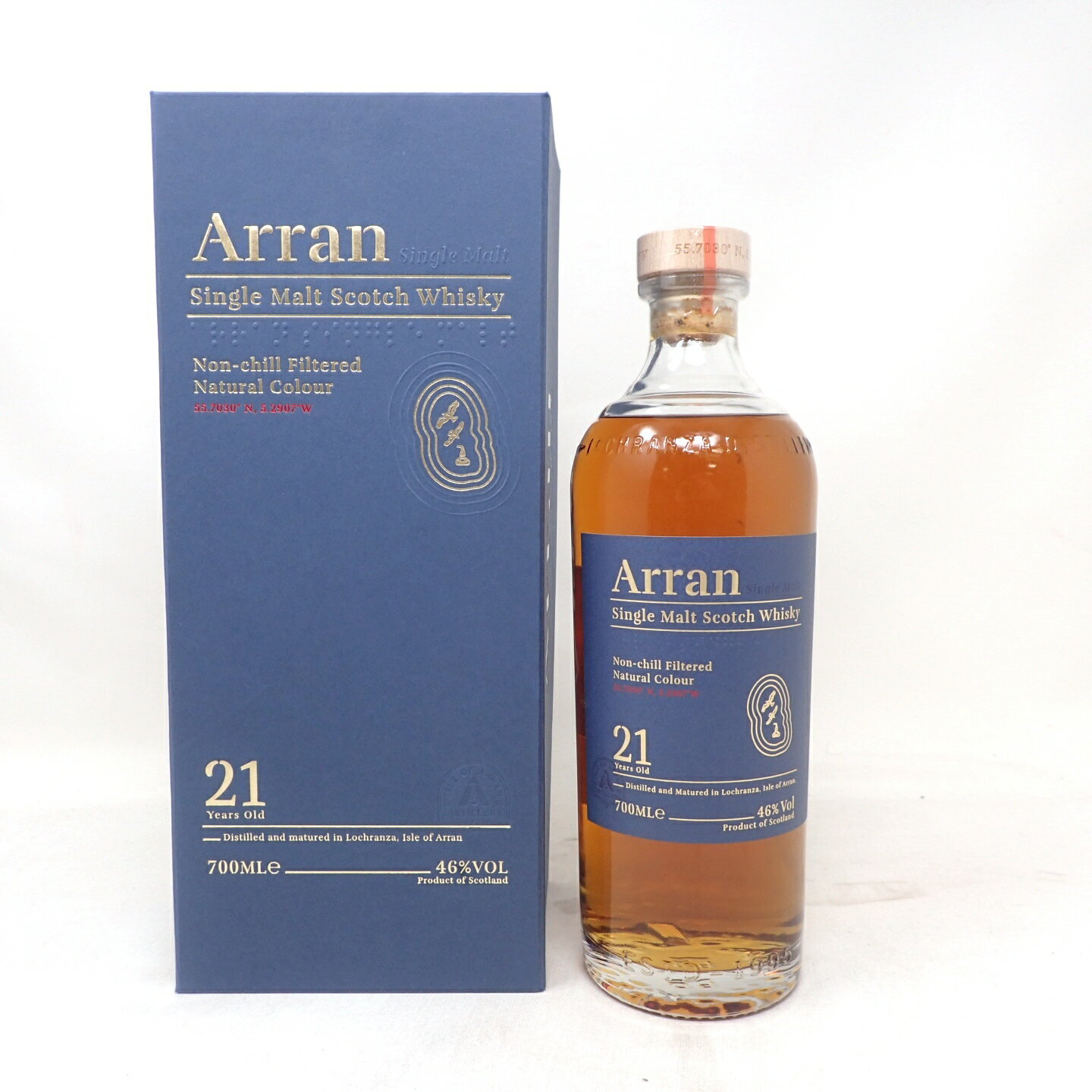 アラン シングルモルト 21年 700ml Arran 箱付【V1】【中古】