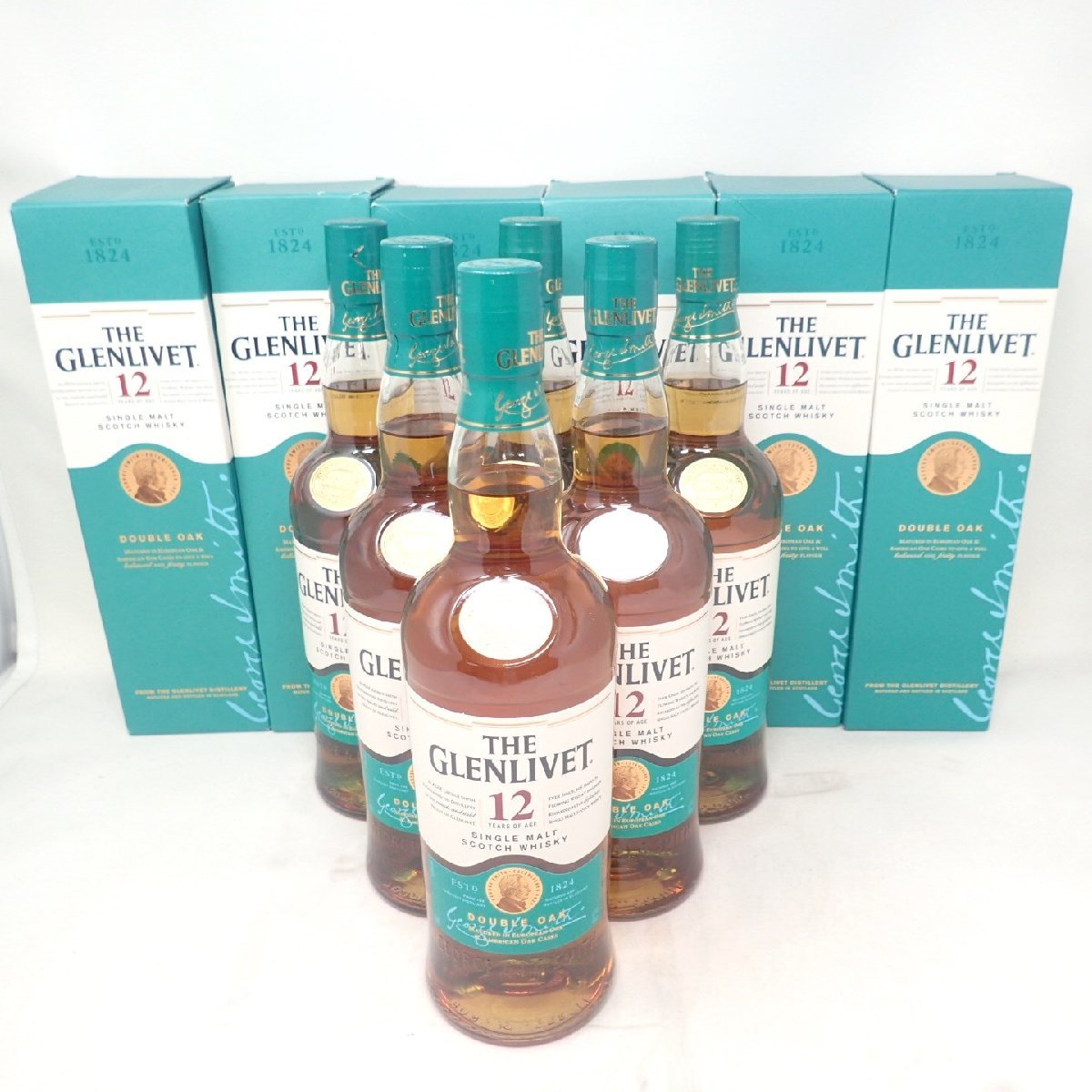 グレンリベット 12年 ダブルオーク シングルモルト 700ml 40％ THE GLENLIVET 6本セット 箱付 同梱不可【7F】【中古】