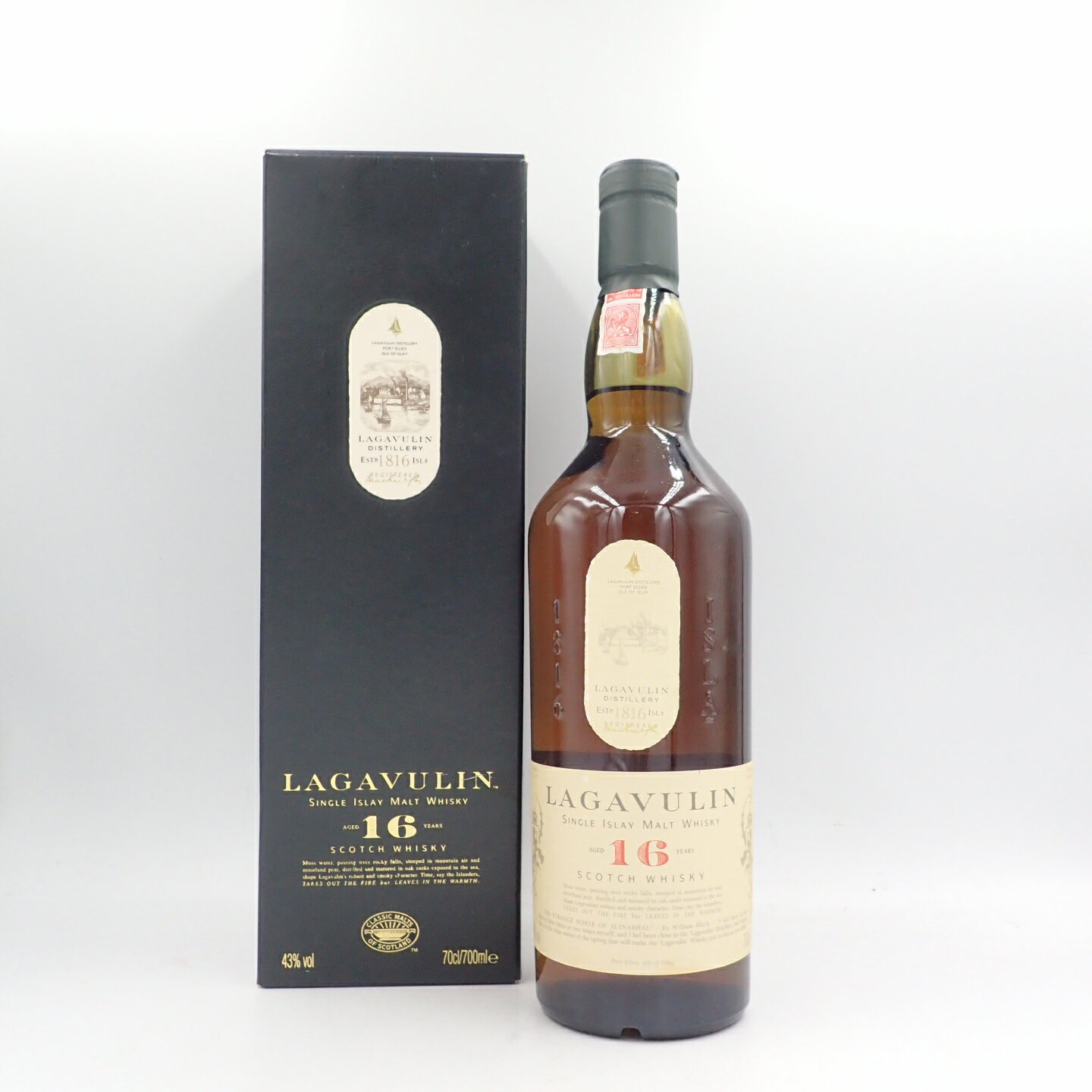 ラガヴーリン 16年 シングルモルト ウイスキー 700ml 43% LAGAVULIN【C】【中古】