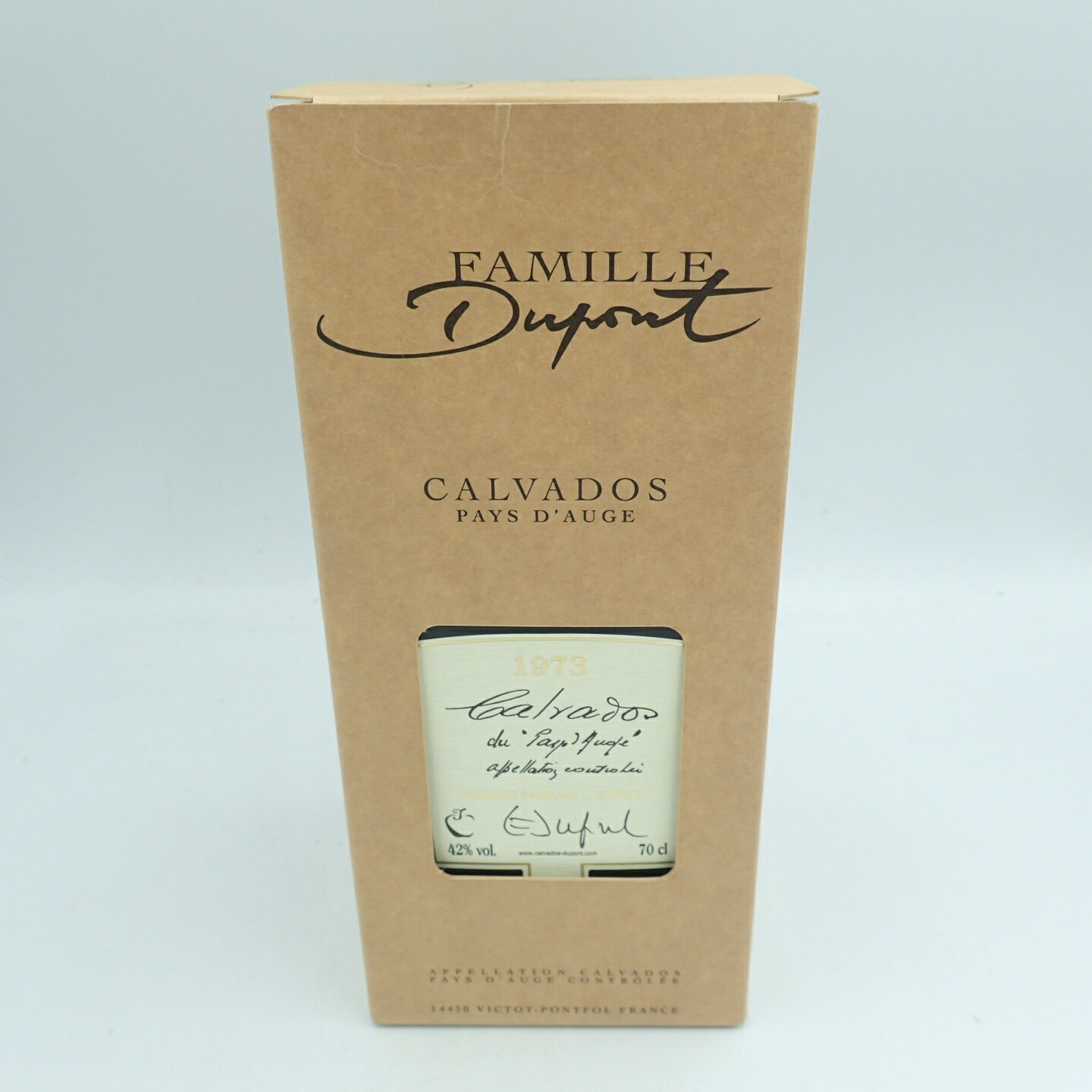 カルヴァドス デュポン 1973年 42％ 700ml for スリーリバーズ Calvados Dupont【F2】【中古】