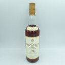 ザ マッカラン 12年 旧ボトル マチュアード イン シェリーウッド 750ml The MACALLAN【W1】【中古】