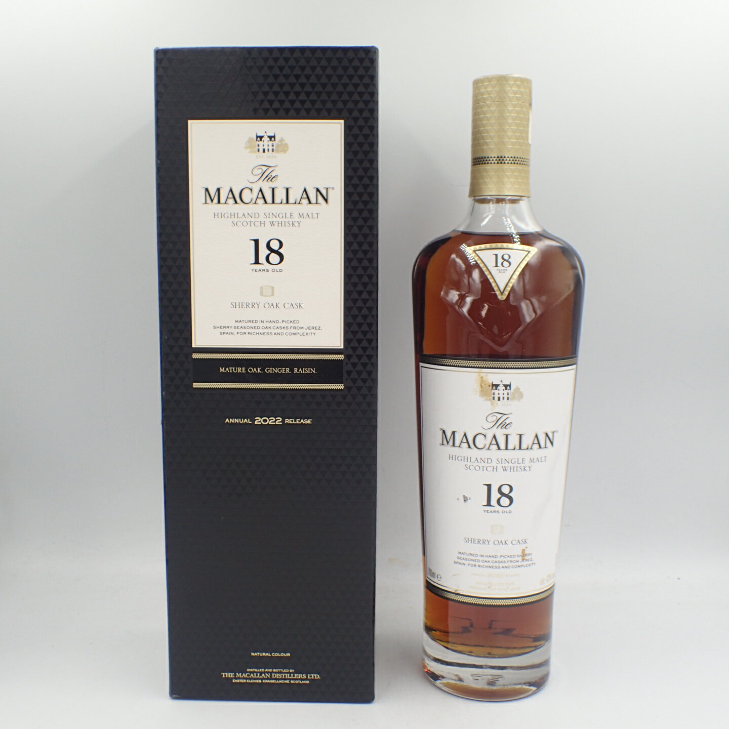 【未開栓】マッカラン 18年 シェリーオークカスク 2022 700ml 43% The MACALLAN【E1】【中古】