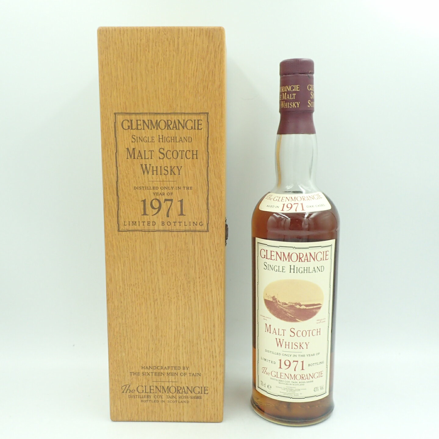 グレンモーレンジ 1971 シングル ハイランド モルト スコッチウイスキー 150周年ボトル 700ml 43％ GLENMORANGIE 同梱不可【D2】【中古】