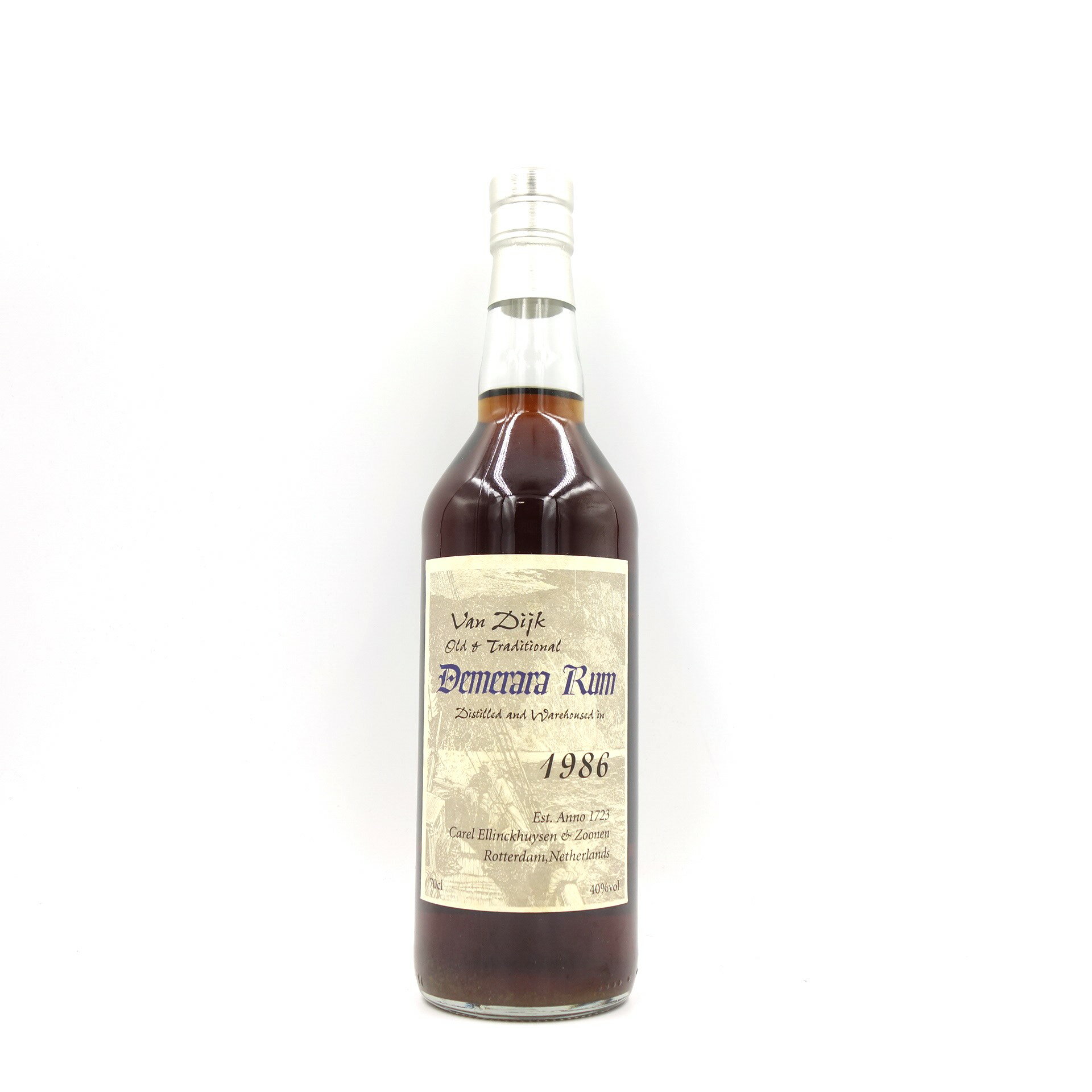 バンダイク デメララ ラム 1986 700ml 40% Van Dijk Demerara Rum【T】【中古】