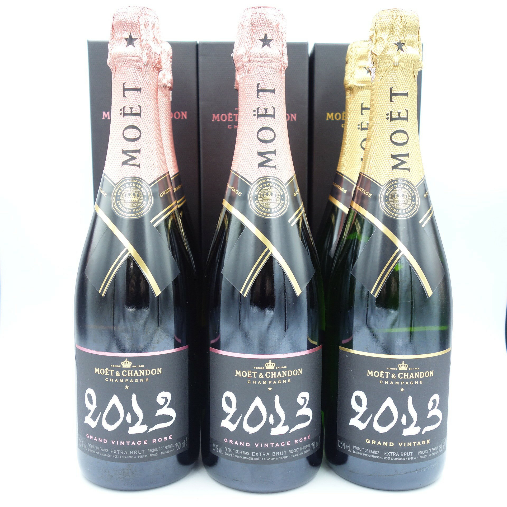 モエ エ シャンドン 白 ロゼ ヴィンテージ 2013 750ml 6本セット Moet & Chandon【MA2】【中古】