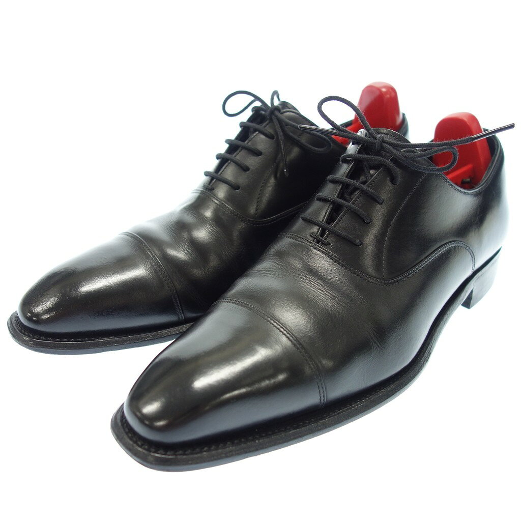 スコッチ グレイン キャップトゥシューズ SCOTCH GRAIN ブラック 24.5 【AFC29】 【中古】販売済み