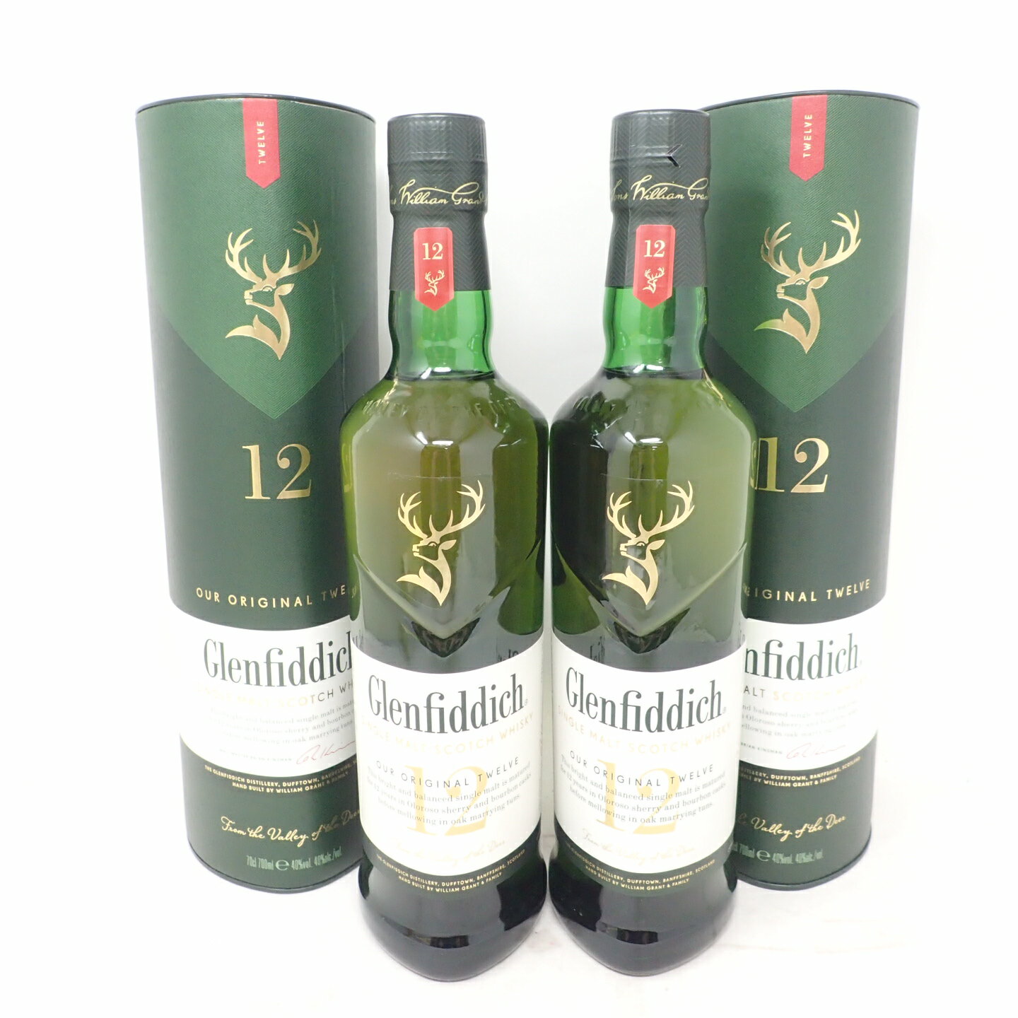 【セット】グレンフィディック 12年 OUR SIGNATURE MALT 700ml 40% Glenfidich 2本セット【S】【中古】