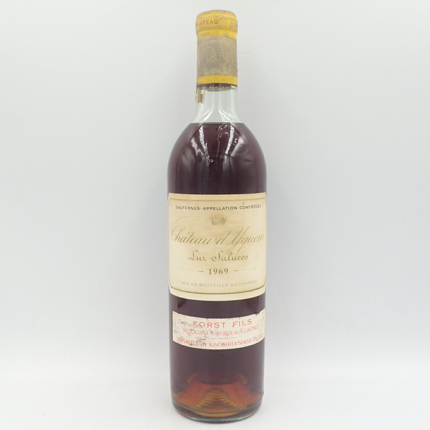 シャトー ディケム ソーテルヌ 1969 750ml 白 Chateau d’yquem Sauternes【M2】【中古】