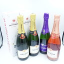 【セット】テタンジェ ブリュット2本 ロゼ1本 ノクターン 1本 750ml 4本セット TAITTINGER【T】【中古】