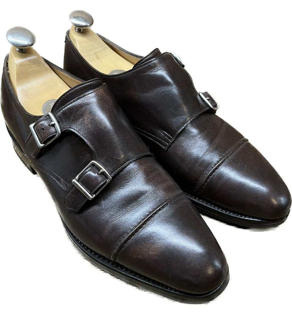 ジョンロブ レザーシューズ ダブルモンク ウィリアム UK6D 茶系 JOHN LOBB【中古】