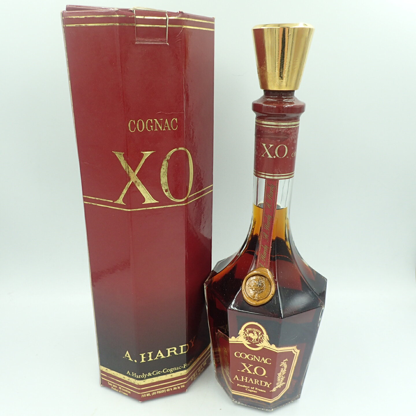 ハーディ XO ロングネック コニャック 750ml A.HARDY COGNAC【Q1】【中古】販売済み