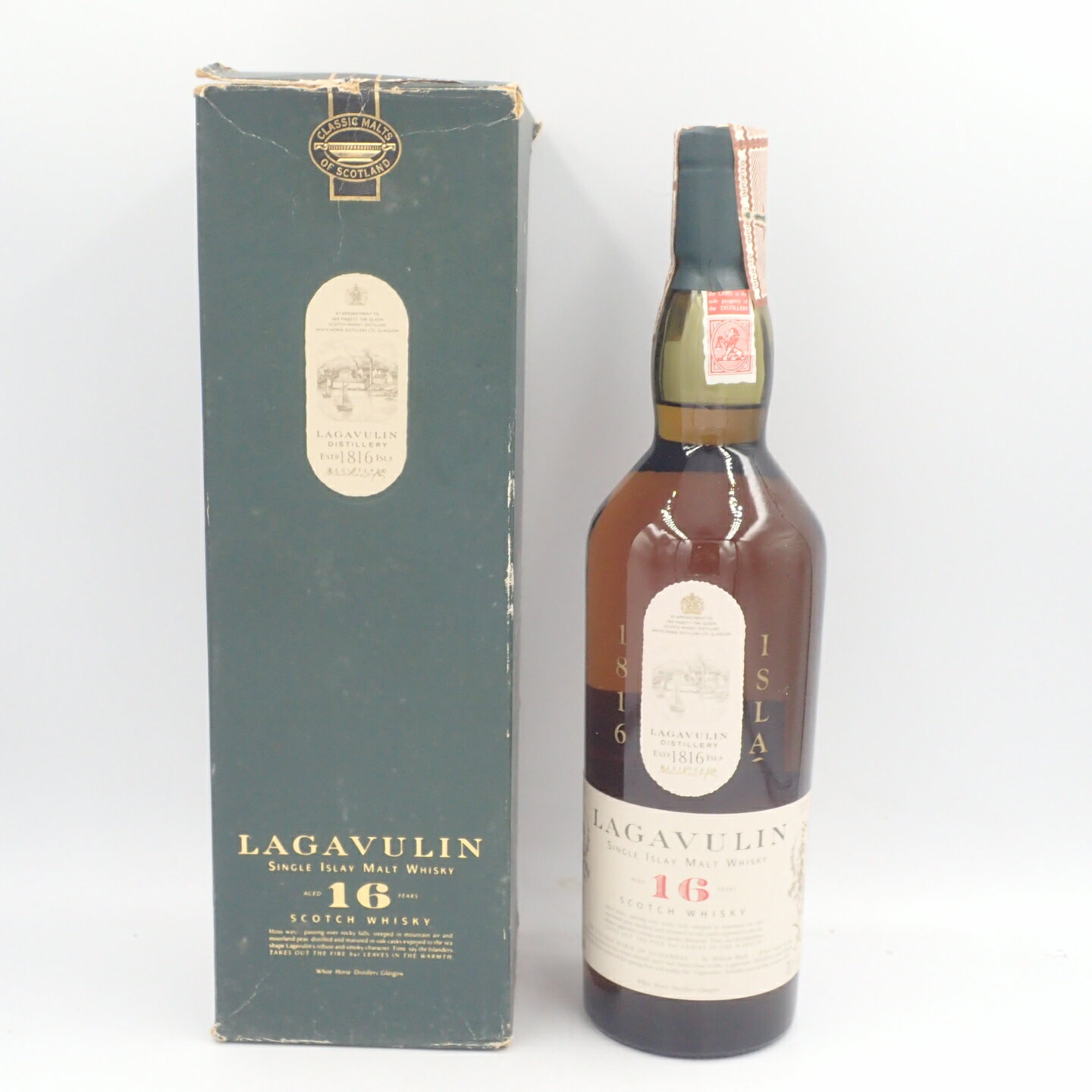 ラガヴーリン 16年 旧ボトル ホワイトホース表記 シングルモルト ウイスキー 700ml 43% LAGAVULIN【AK】【中古】