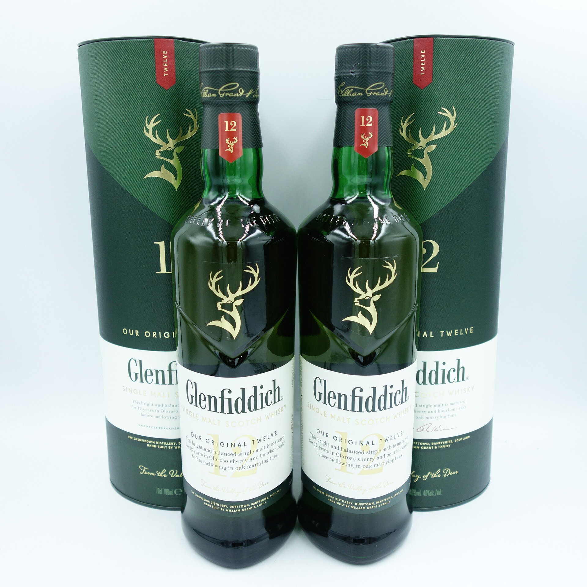 【セット】グレンフィディック 12年 OUR SIGNATURE MALT 700ml 40% Glenfidich 2本セット【M】【中古】