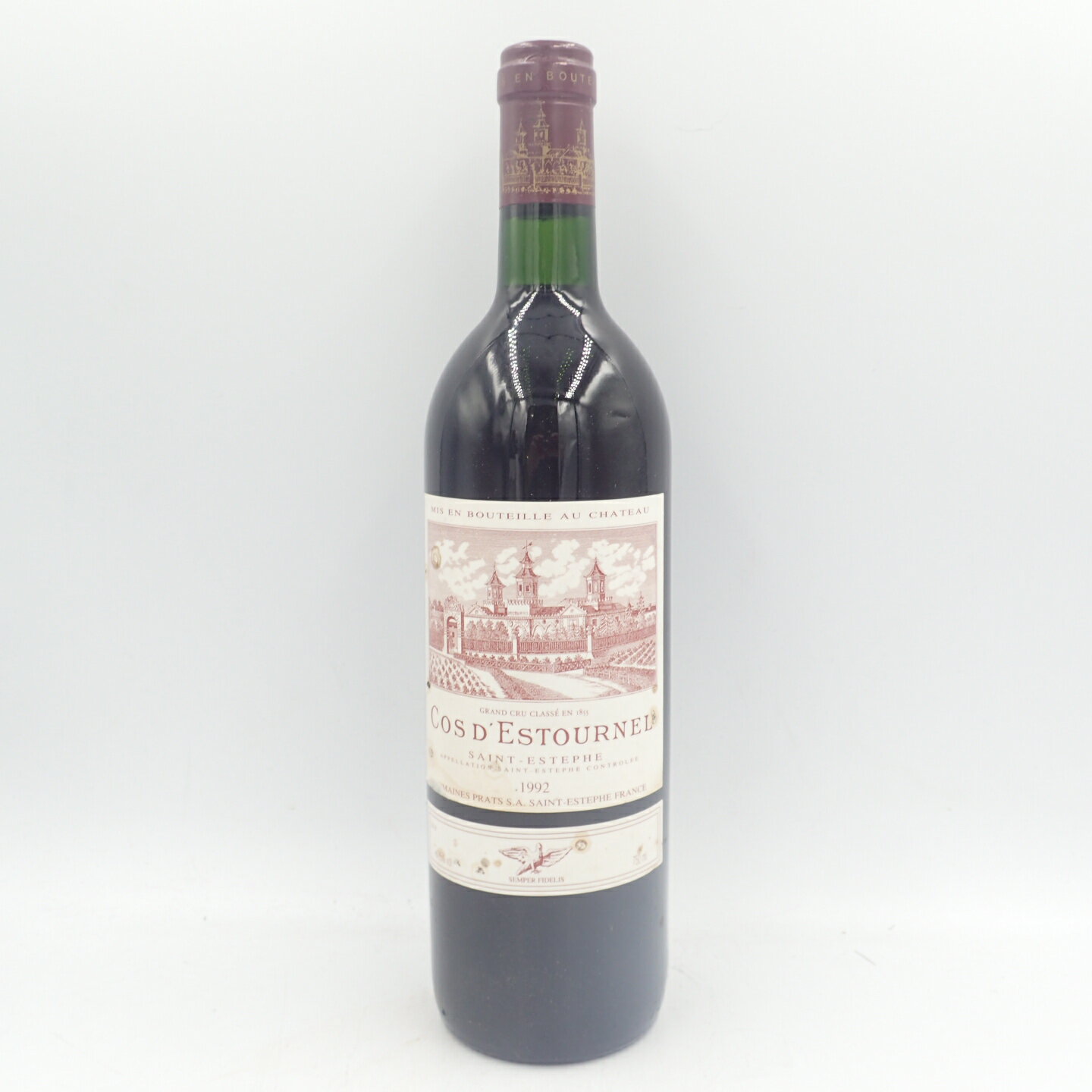 シャトー コス デストゥルネル 1992 750ml CHATEAU COS D'ESTOURNEL【E2】【中古】