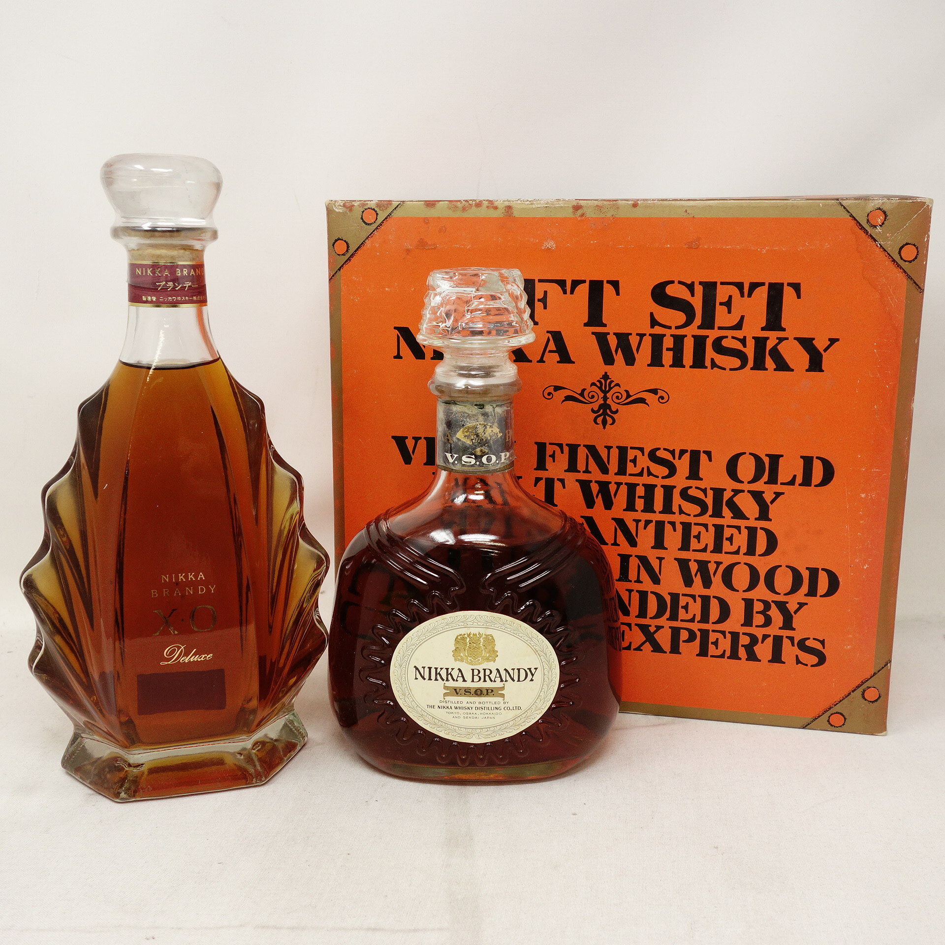 【セット】ニッカ ブランデー XO デラックス VSOP NIKKA 2本セット【I1】【中古】販売済み