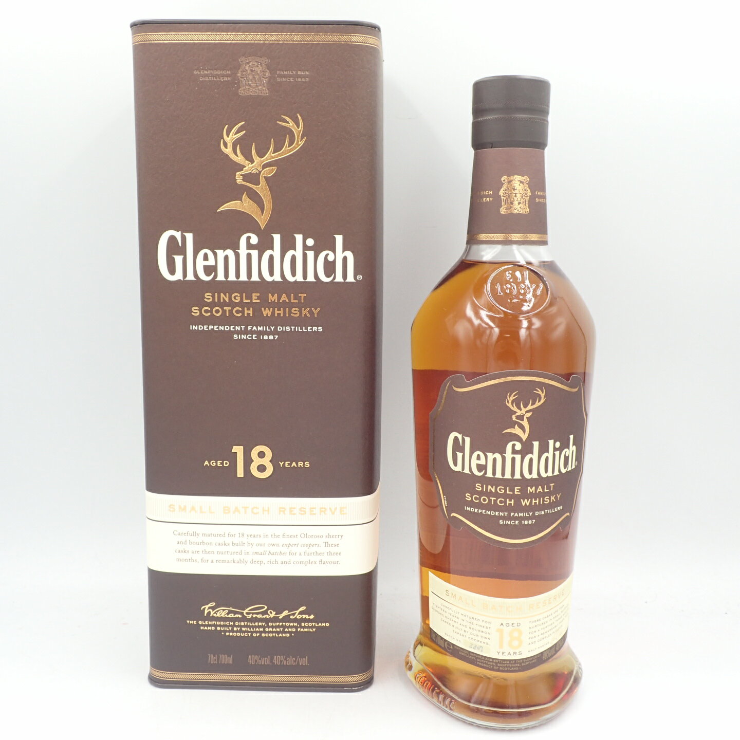 グレンフィディック 18年 スモール バッチ リザーブ シングルモルト 700ml 40％ Glenfiddich SMALL BATCH RESERVE【I】【中古】