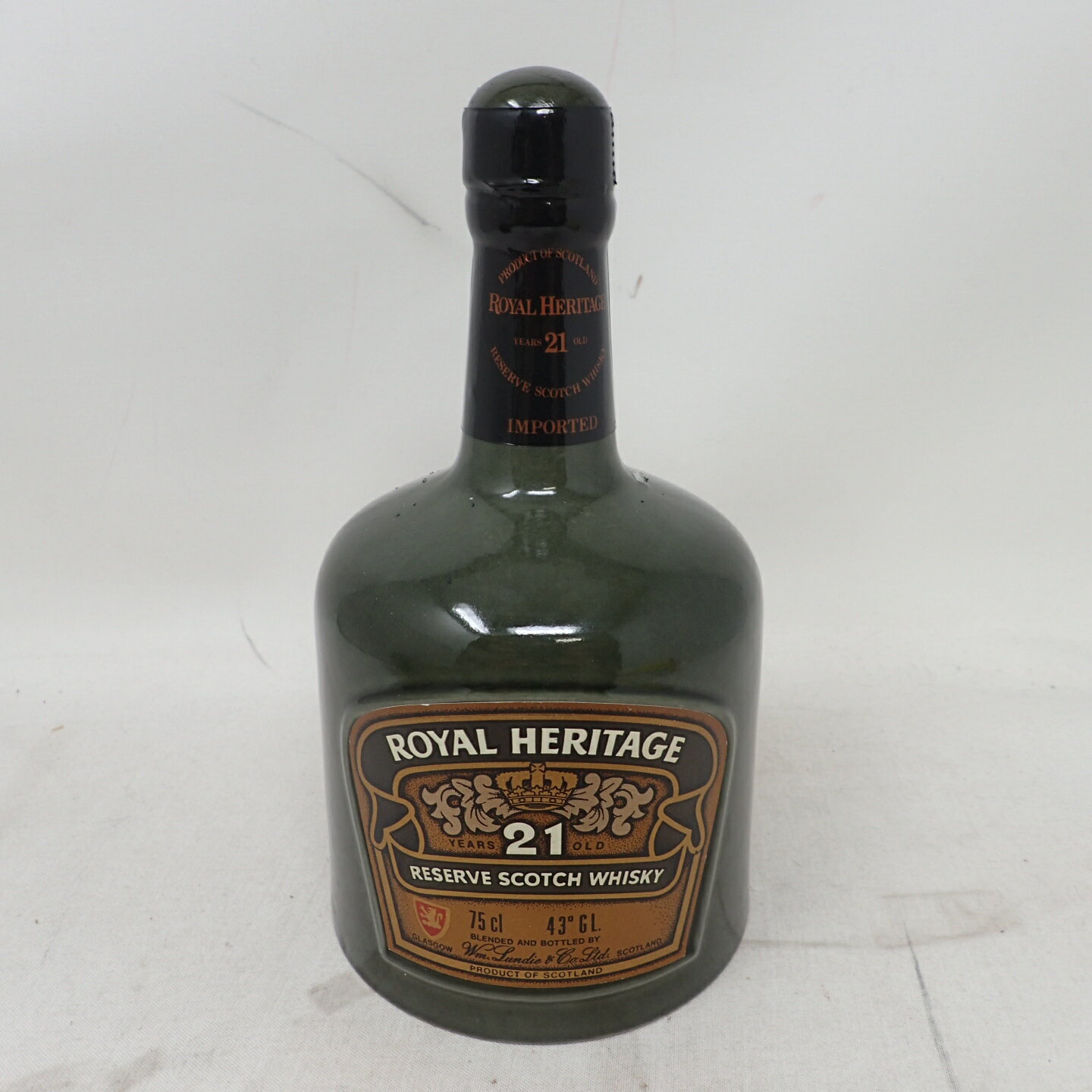 ロイヤル ヘリテージ 21年 陶器ボトル 1340g 750ml ROYAL HERITAGE【M1】【中古】