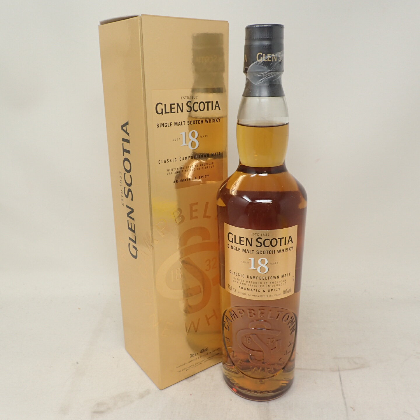 グレンスコシア 18年 シングルモルト 700ml 46% GLEN SCOTIA【U1】【中古】