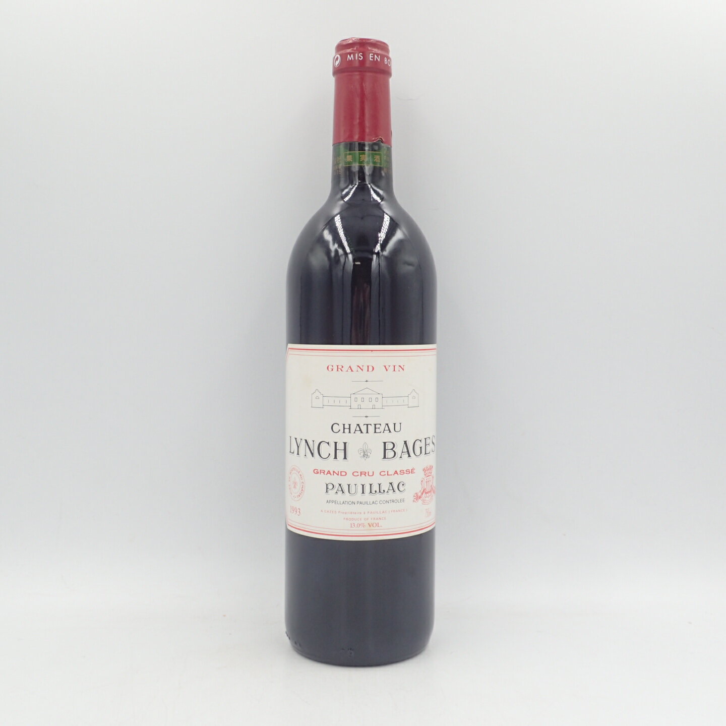 シャトー ランシュ バージュ 1993 750ml 13.0％ CHATEAU LYNCH BAGES PAUILLAC GRAND CRU CLASSE【P2】【中古】