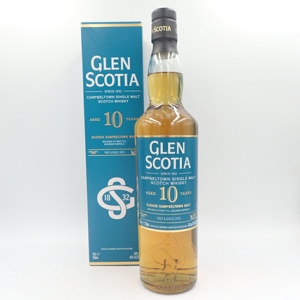 【未開栓】グレンスコシア 10年 クラシック キャンベルタウンシングルモルト 40％ 700ml GLEN SCOTIA CLASSIC CAMPBEKTOWN MALT【O】【中古】-cp31646