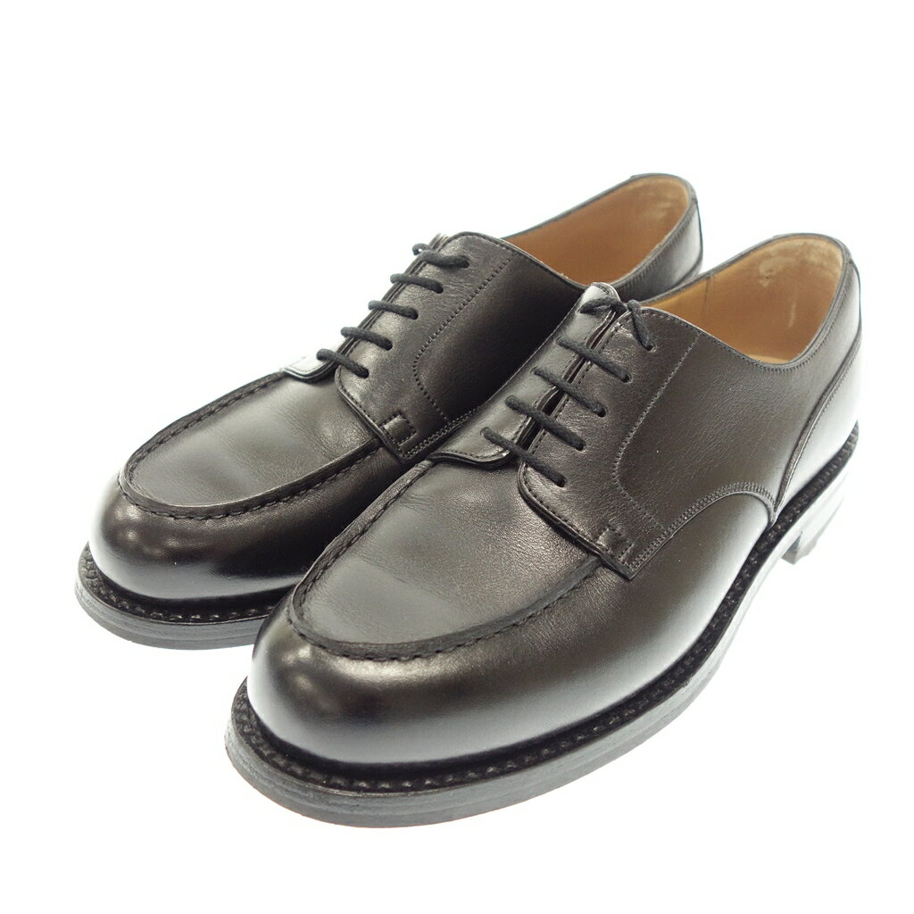 ジェイエムウエストン レザーシューズ Uチップ 641 ゴルフ ロシアンカーフ メンズ 6E ブラック J.M.WESTON GOLF【LA】【中古】のサムネイル