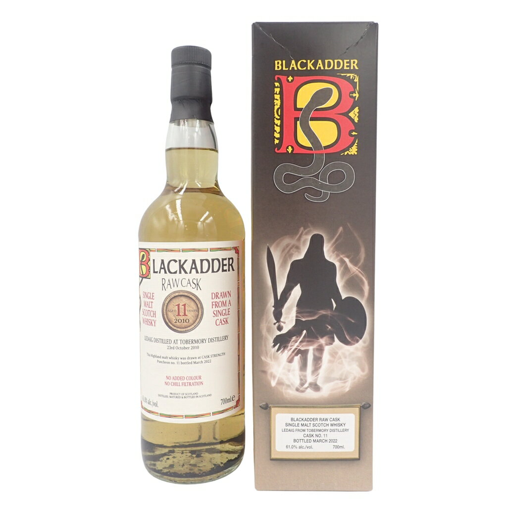 【未開栓】ブラックアダー ロウカスク レダイグ フロム トバモリー 2010 11年 700ml 61.0% BLACKADDER RAW CASK LEDAIG TOBERMORY【B2】【中古】